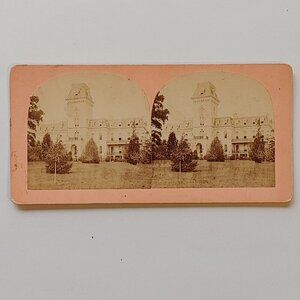 ANTIQUE STEREOGRAPH CARD The Soldiers' Home in Washington, DC